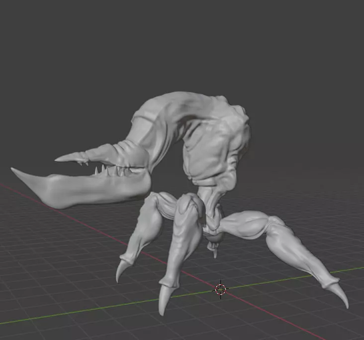 Oddworld Scrab - Pose 8 3D model_0