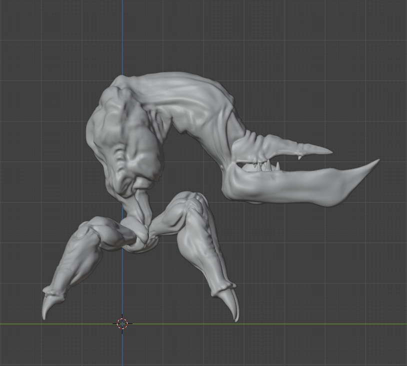 Oddworld Scrab - Pose 8 3D model_2