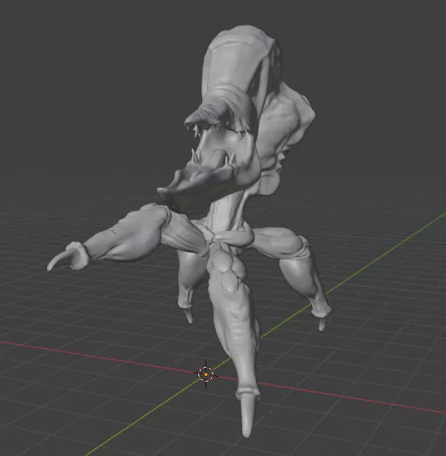 Oddworld Scrab - Pose 7 3D model_0