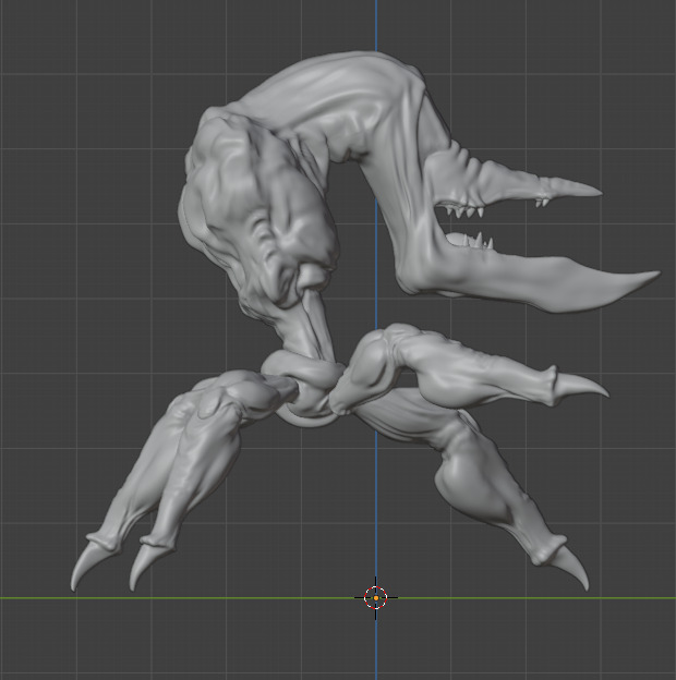 Oddworld Scrab - Pose 7 3D model_2