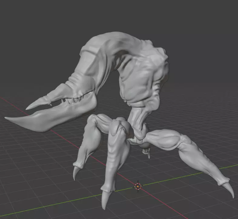 Oddworld Scrab - Pose 6 3D model_0