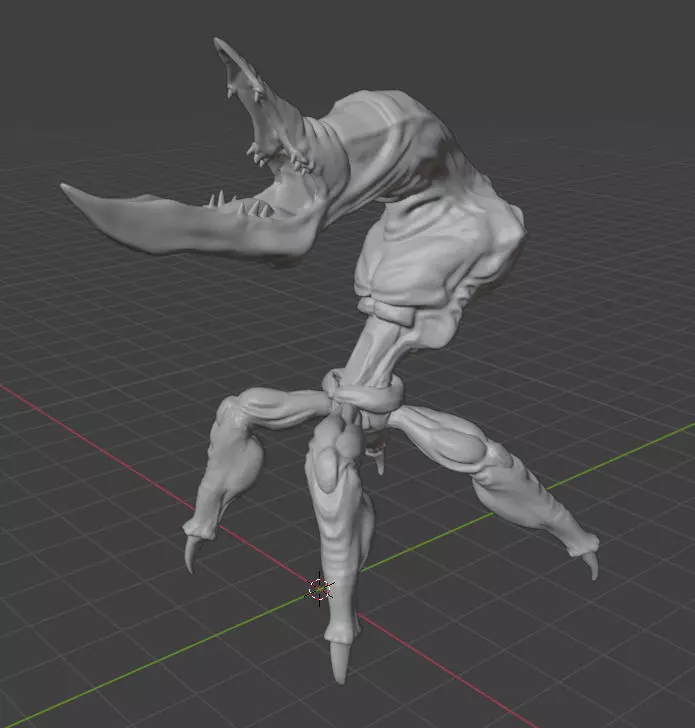 Oddworld Scrab - Pose 3 3D model_0