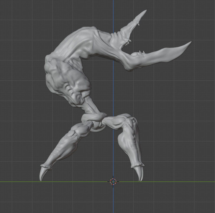 Oddworld Scrab - Pose 3 3D model_2