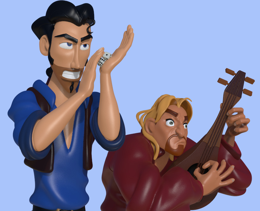 MIGUEL AND TULIO FROM THE ROAD TO EL DORADO-PARTS AND COMPLETE 3D print model_1