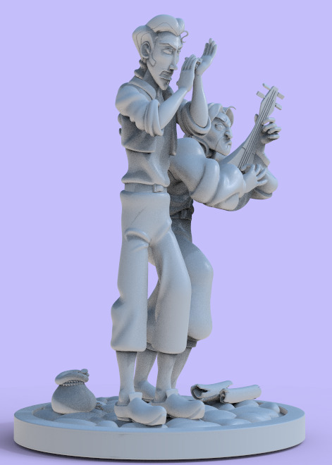MIGUEL AND TULIO FROM THE ROAD TO EL DORADO-PARTS AND COMPLETE 3D print model_13