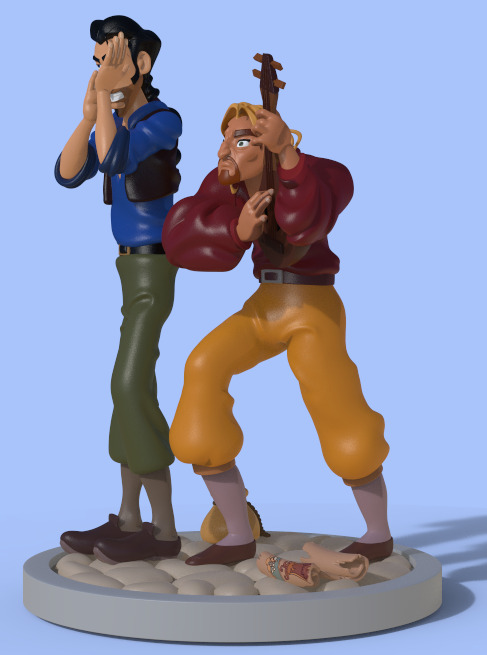 MIGUEL AND TULIO FROM THE ROAD TO EL DORADO-PARTS AND COMPLETE 3D print model_6
