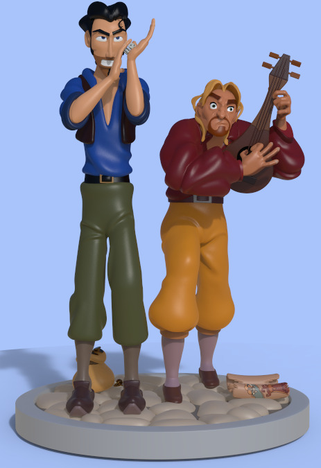 MIGUEL AND TULIO FROM THE ROAD TO EL DORADO-PARTS AND COMPLETE 3D print model_4