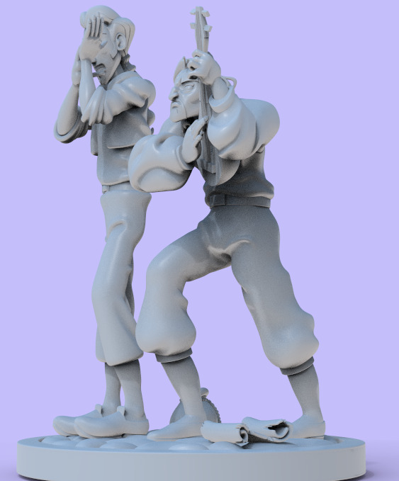 MIGUEL AND TULIO FROM THE ROAD TO EL DORADO-PARTS AND COMPLETE 3D print model_11