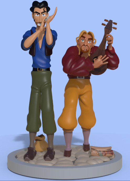 MIGUEL AND TULIO FROM THE ROAD TO EL DORADO-PARTS AND COMPLETE 3D print model_5
