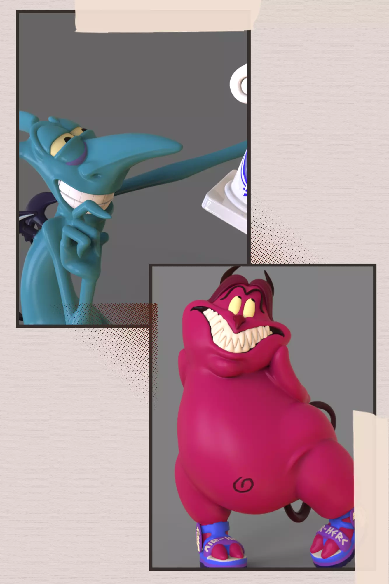 PACK PAIN AND PANIC FROM HERCULES DISNEY-PARTS AND COMPLETE- 3D print model_0