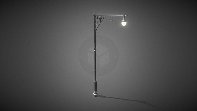Street Light Low-poly 3D model