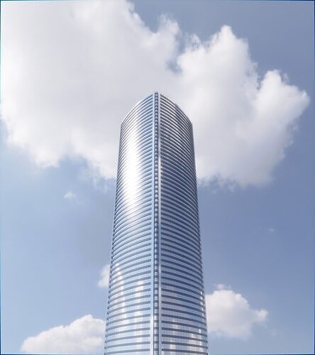 Parametric Building 1d11 3D model 5
