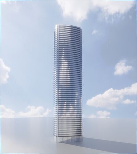 Parametric Building 1d11 3D model 4