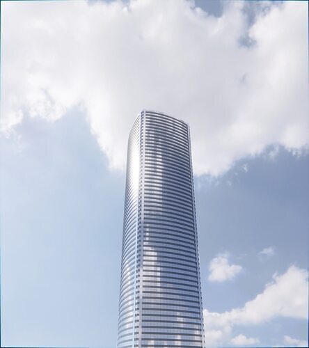 Parametric Building 1d11 3D model 7
