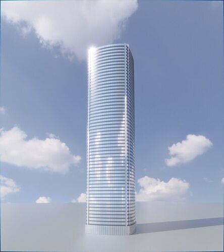 Parametric Building 1d11 3D model 3