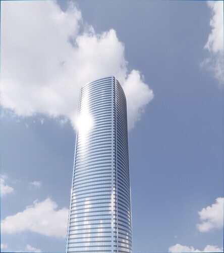 Parametric Building 1d11 3D model 6