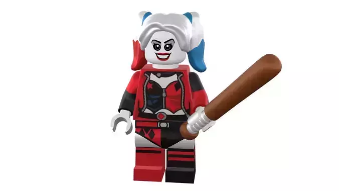 3D print minifigure - Harley Quinn - V2