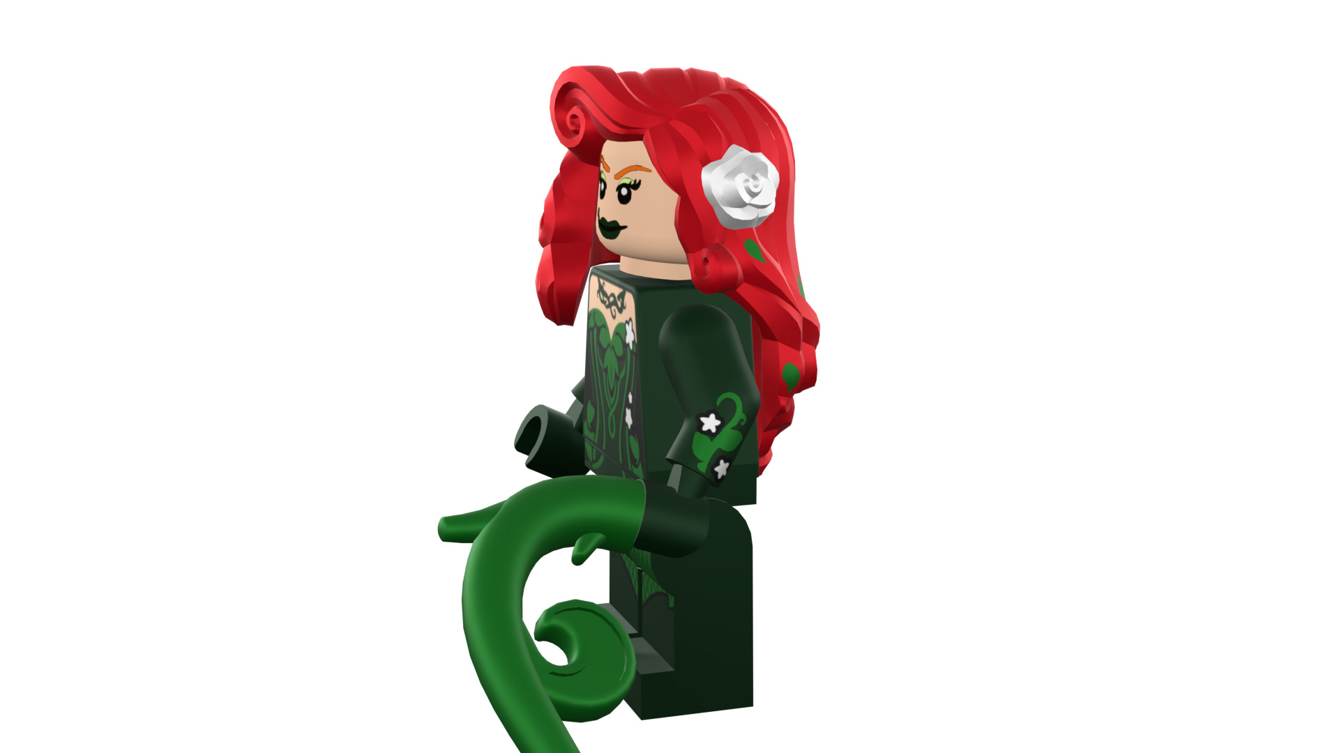 3D print minifigure - Poison-Ivy - V1 3D print model_42