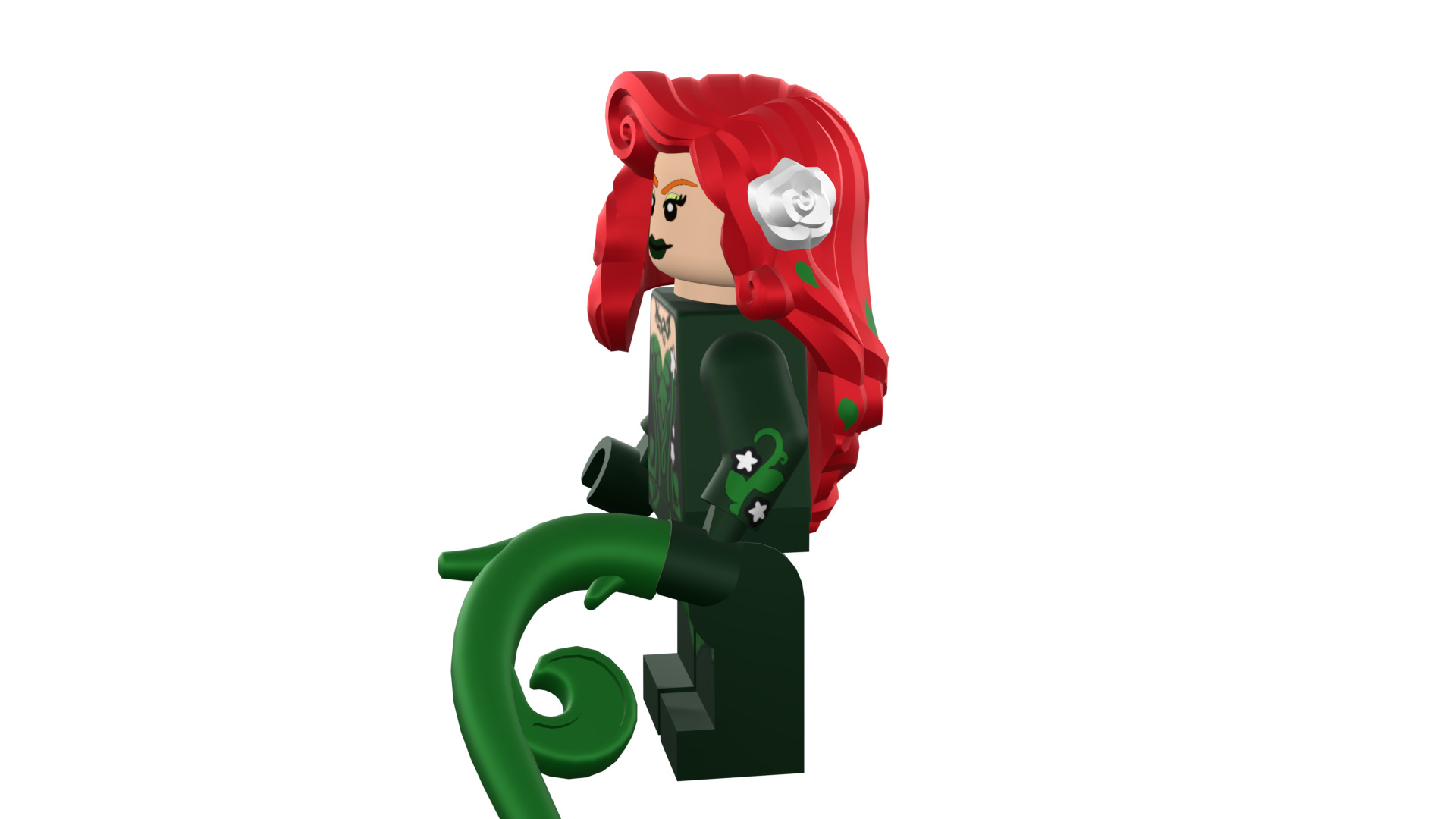 3D print minifigure - Poison-Ivy - V1 3D print model_41