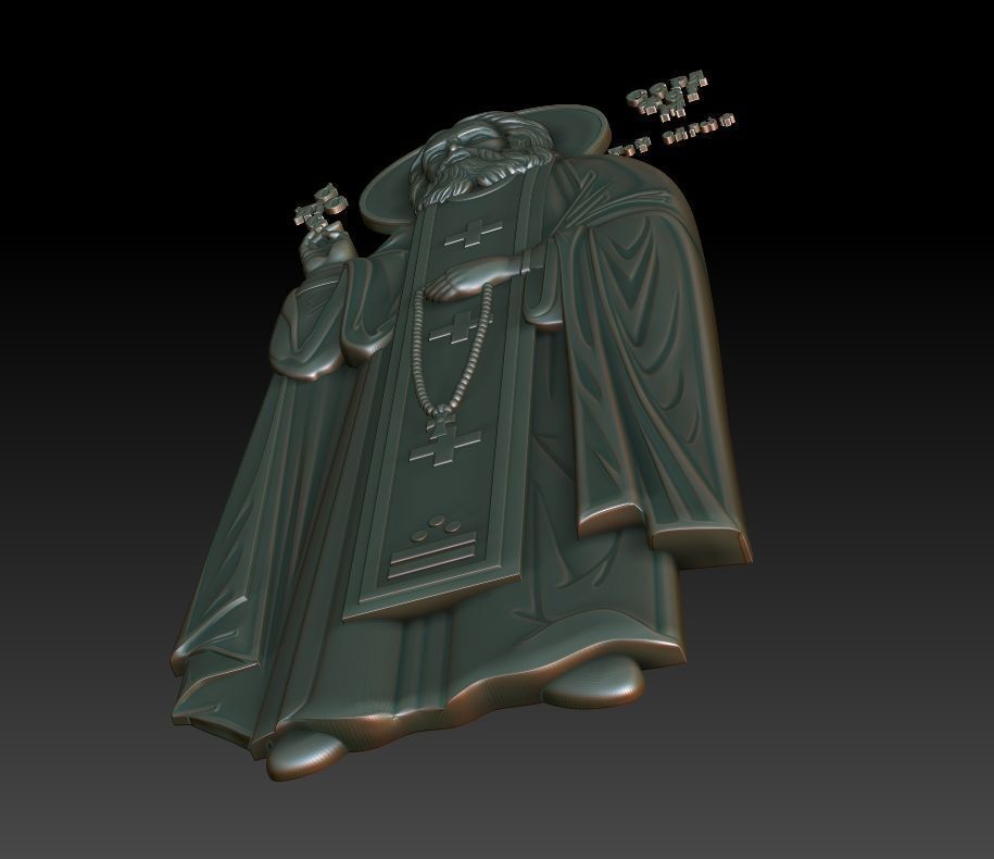 Seraphim of Sarov 3D model_4