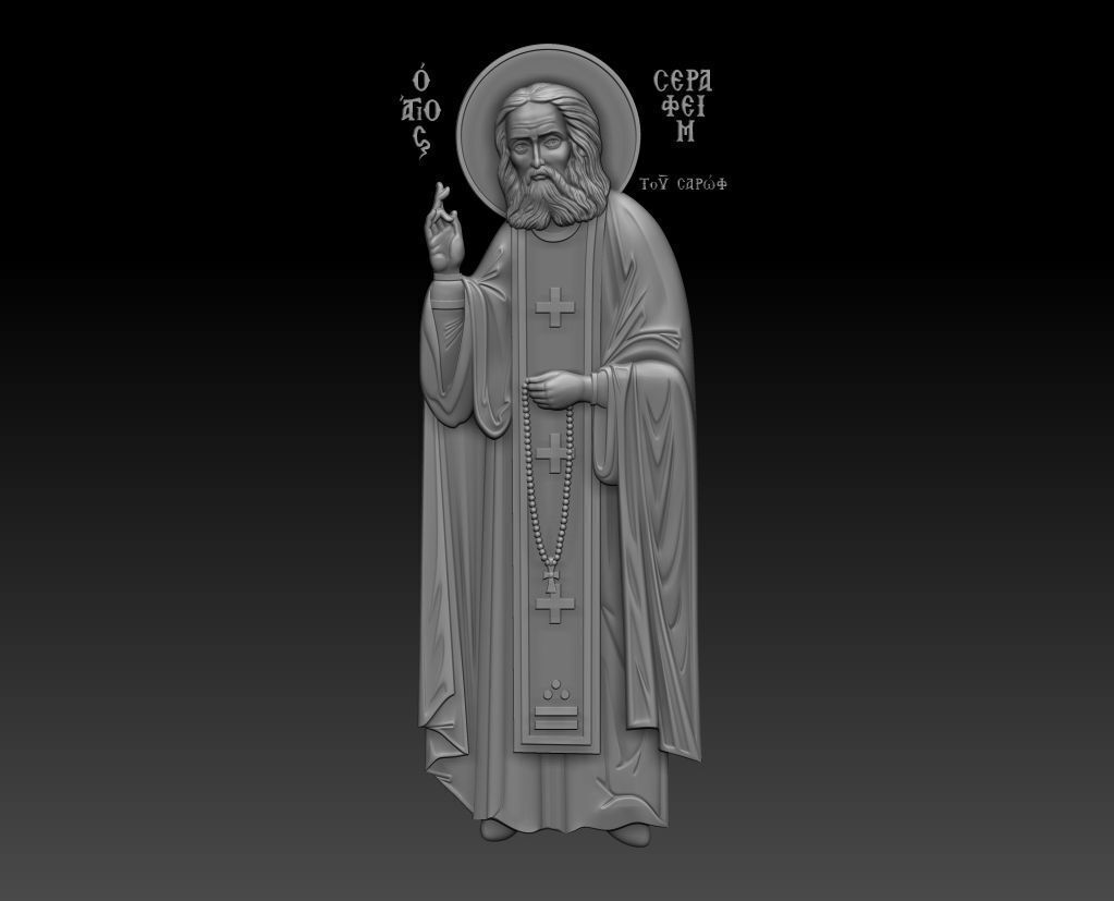 Seraphim of Sarov 3D model_9