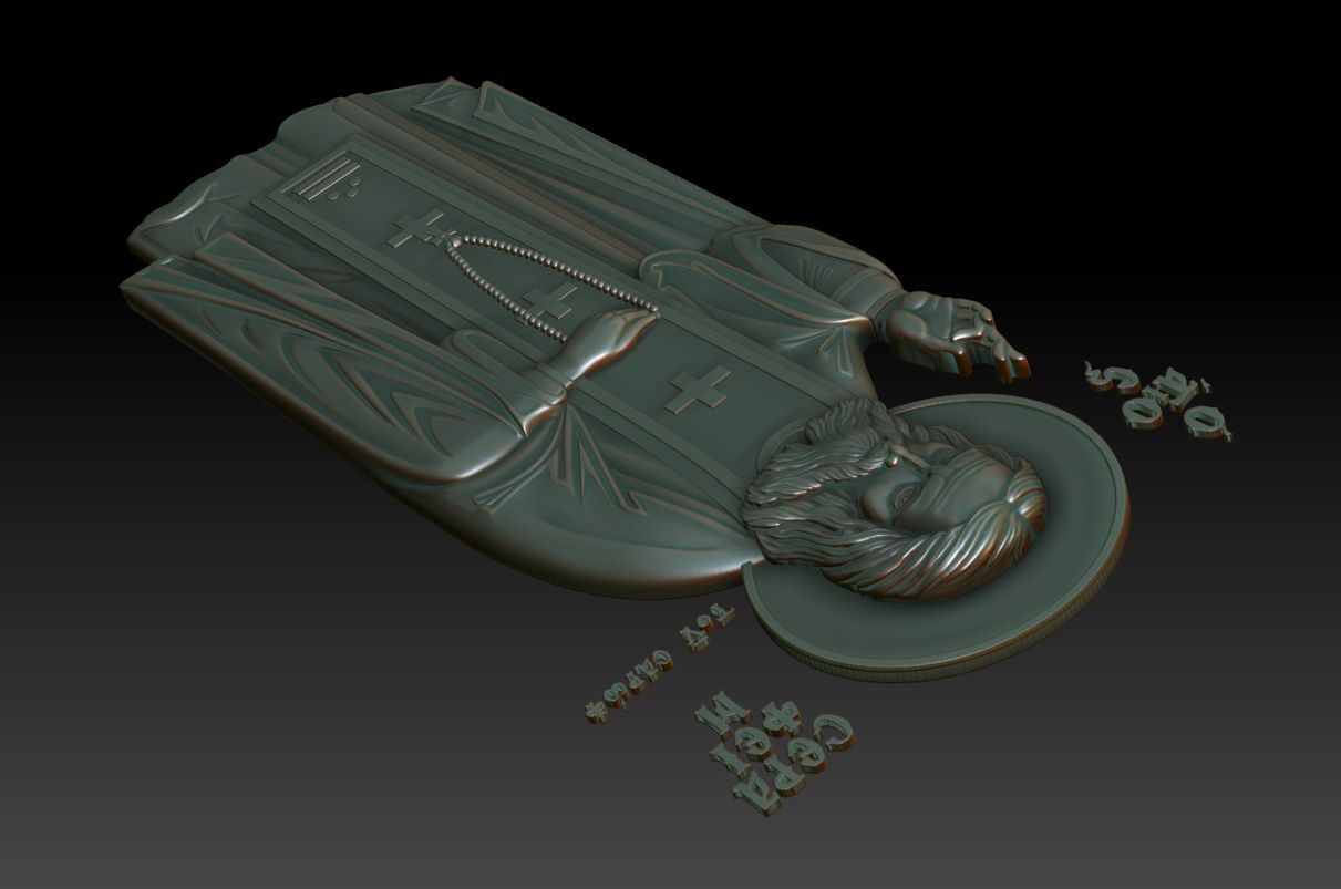Seraphim of Sarov 3D model_5