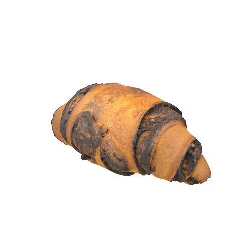 Chocolate Croissant Low-poly 3D model