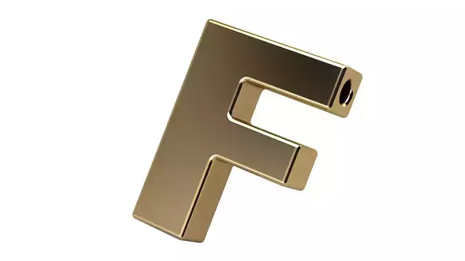Pendant Letter F