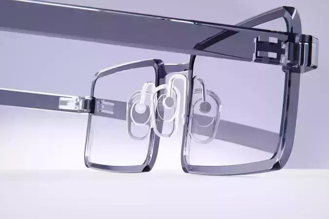 Modern Rectangular Transparent Sunglasses