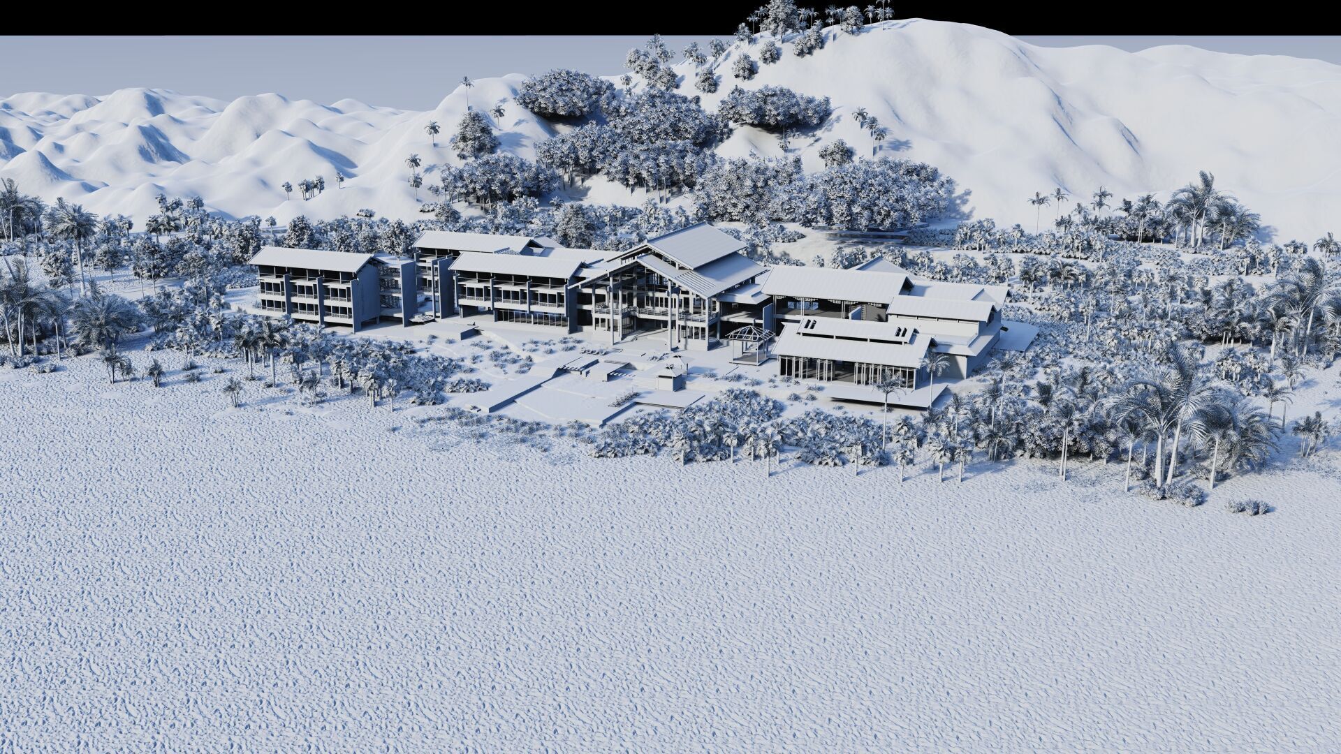Hotel Beach-Hotel Beach Resort 3D model_20