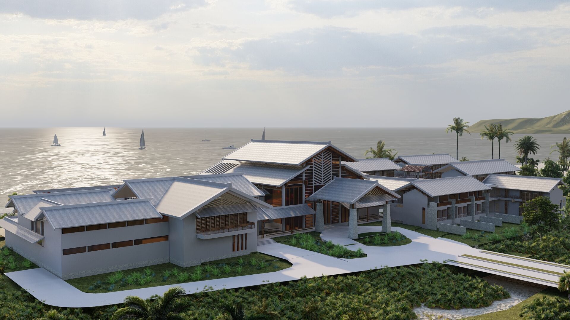 Hotel Beach-Hotel Beach Resort 3D model_18