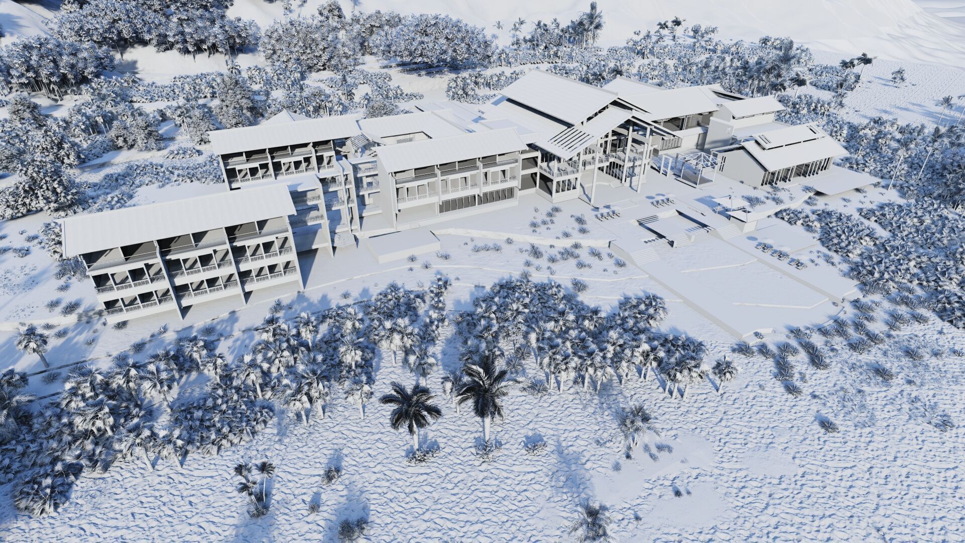 Hotel Beach-Hotel Beach Resort 3D model_23