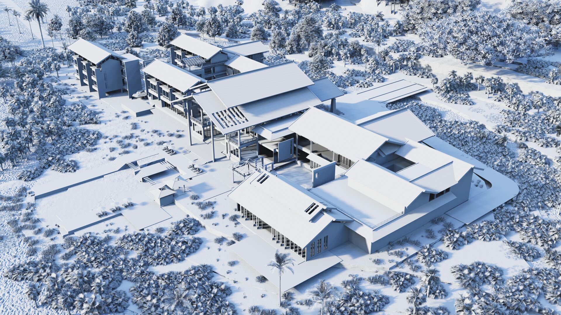 Hotel Beach-Hotel Beach Resort 3D model_25