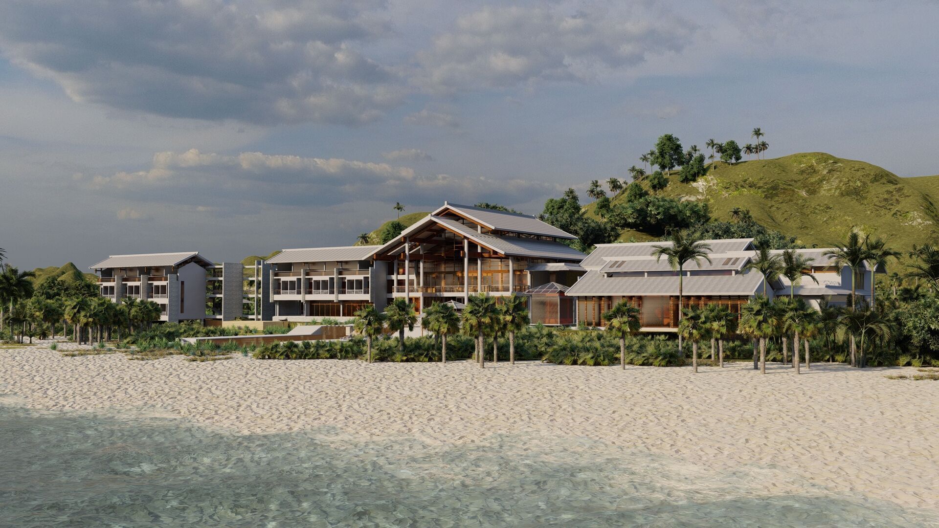 Hotel Beach-Hotel Beach Resort 3D model_27