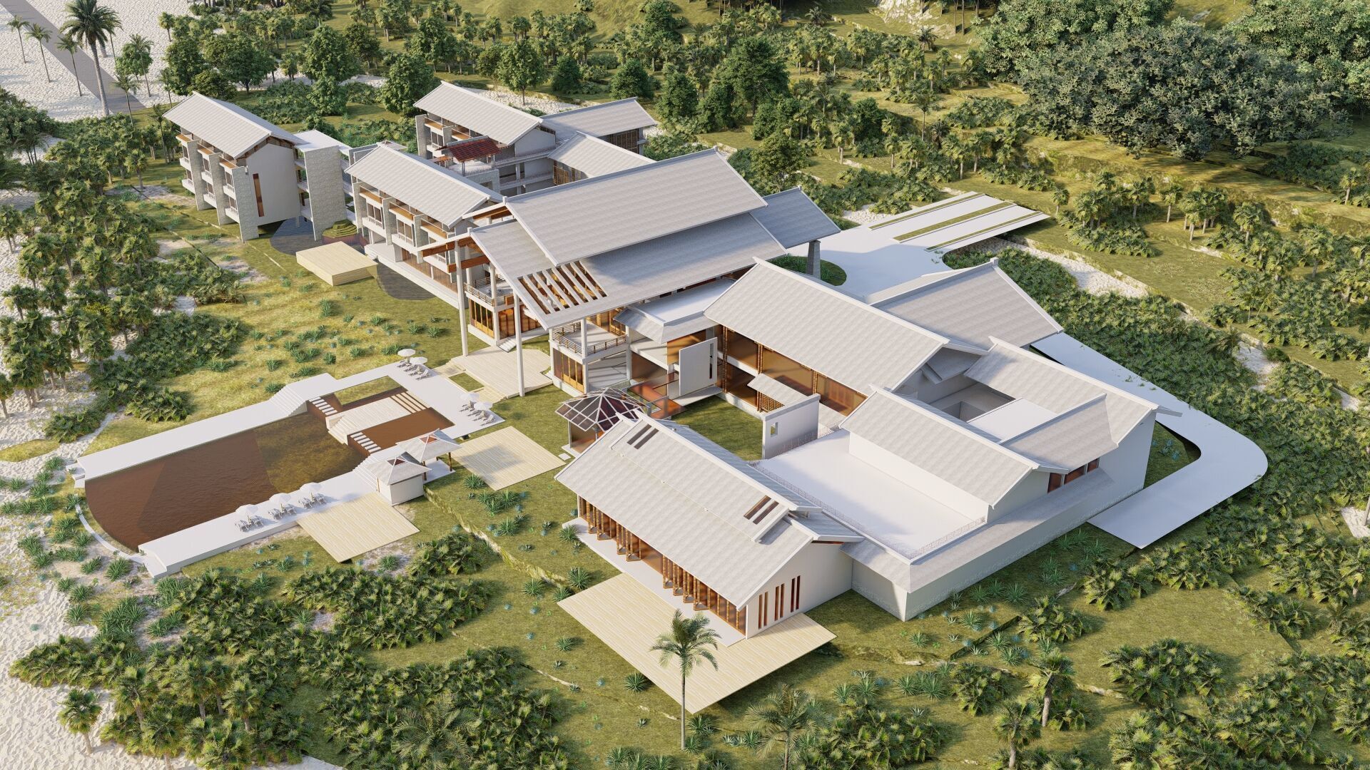 Hotel Beach-Hotel Beach Resort 3D model_29