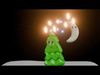 Cartoon moon 3D model_1
