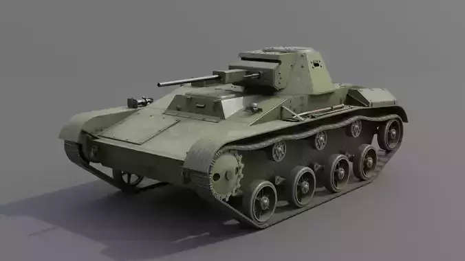 T-60 Scout Tank Low-poly 3D model