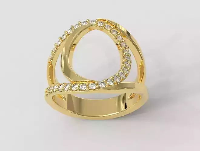 Diamond Ring 3D print model