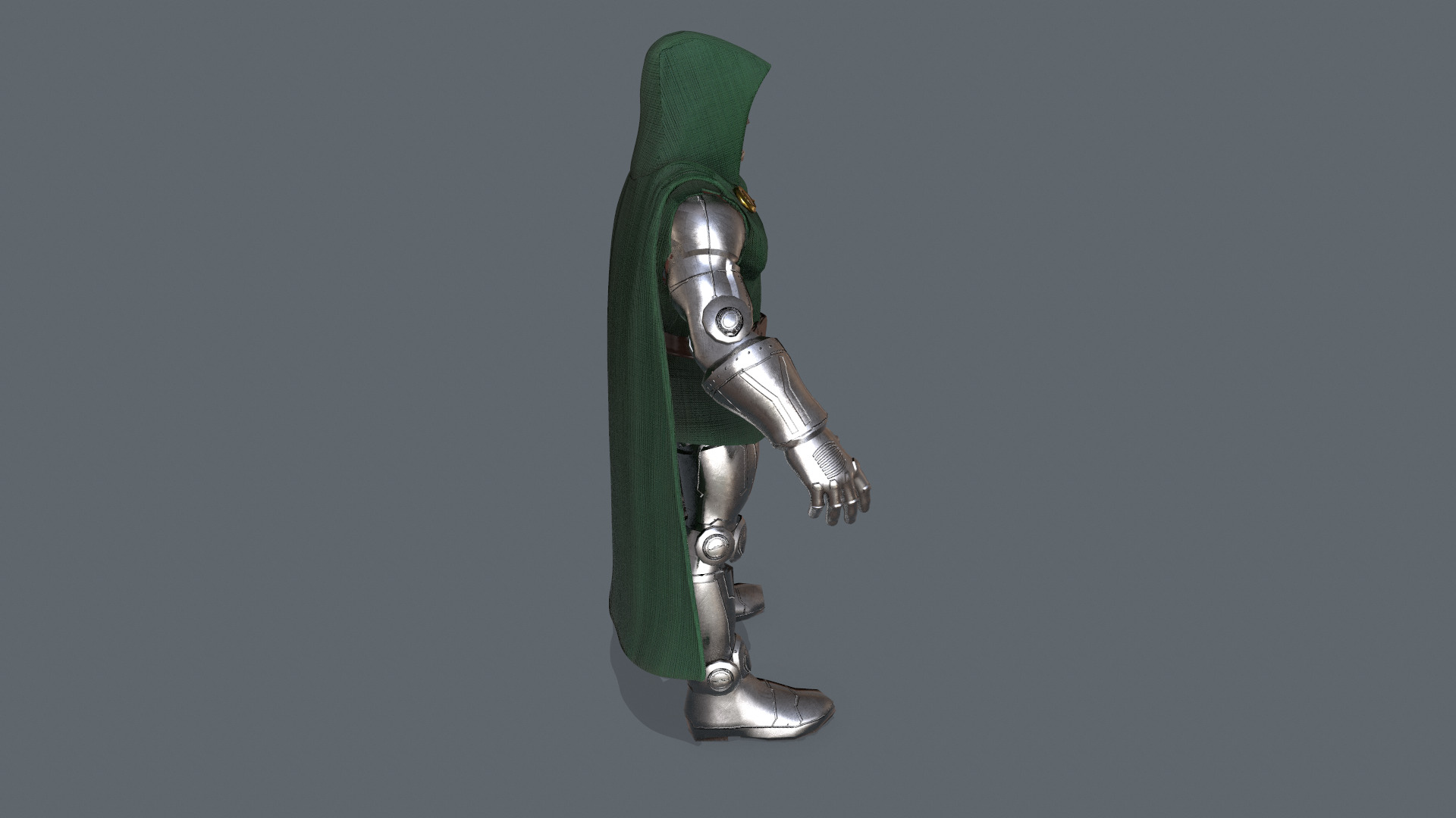 Dr Doom Low poly 3d Model Low-poly 3D model_5