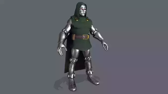 Dr Doom Low poly 3d Model