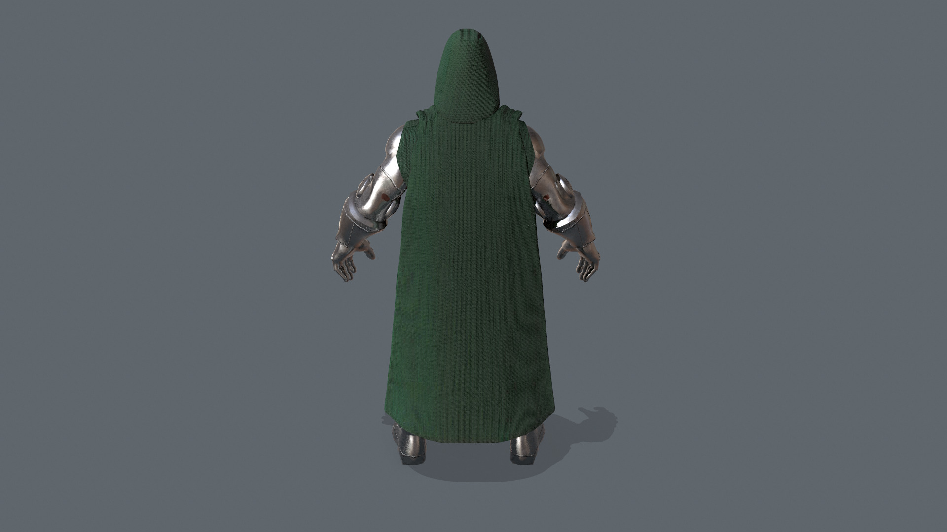 Dr Doom Low poly 3d Model Low-poly 3D model_4