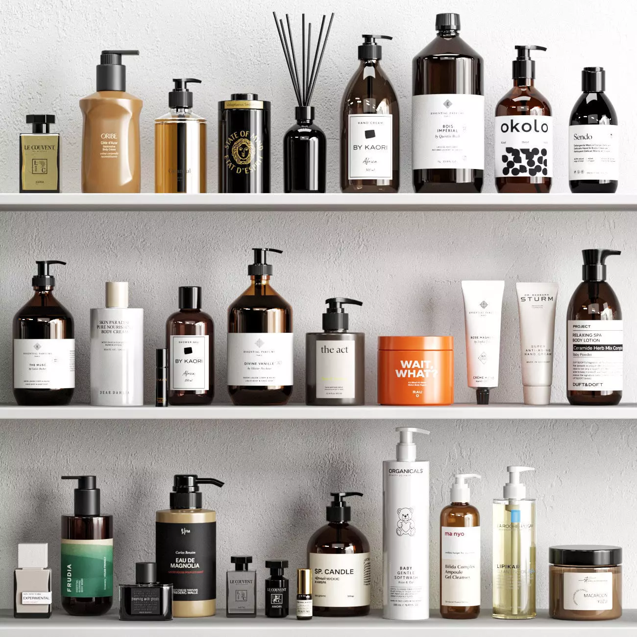 Bathroom Accessories 3D model_0