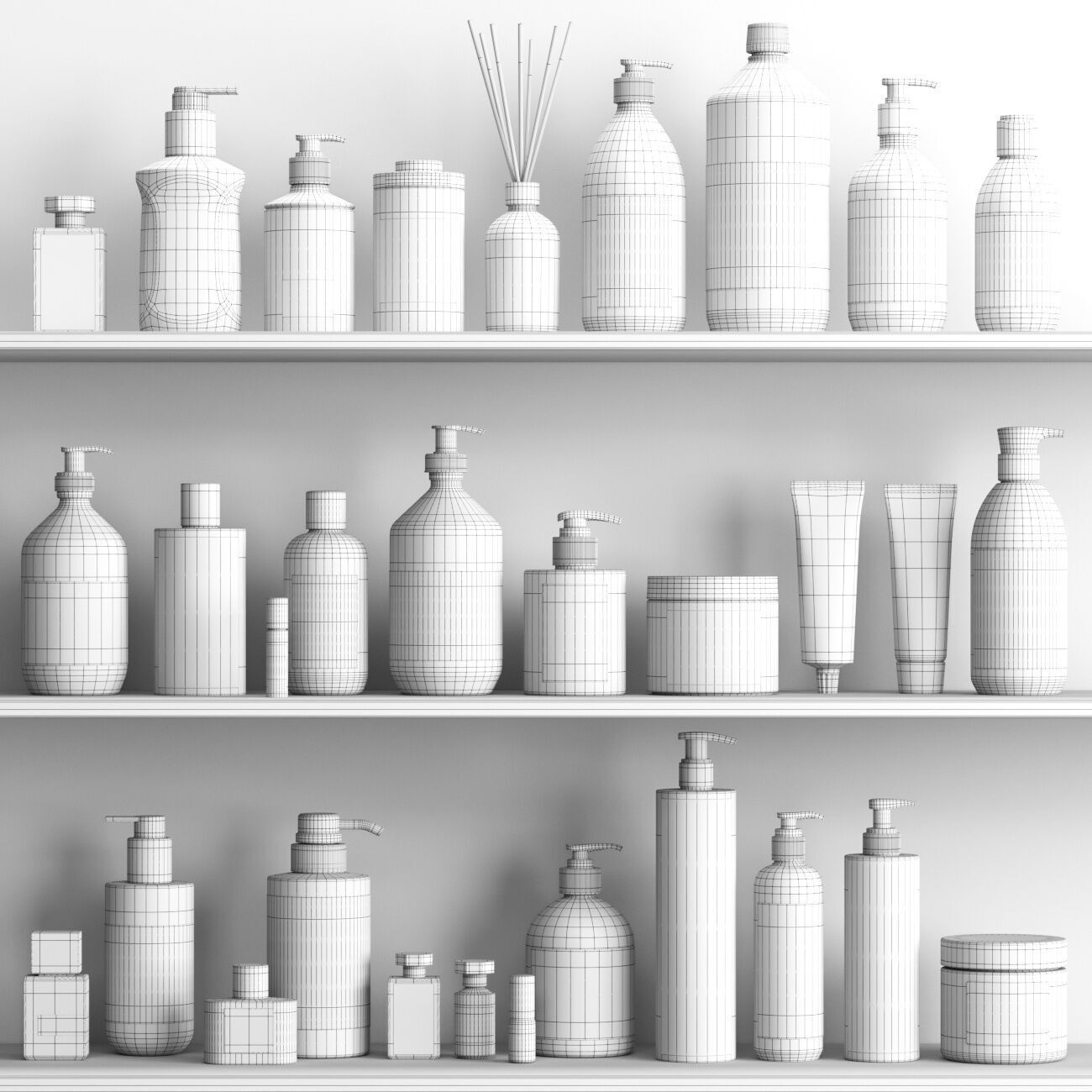 Bathroom Accessories 3D model_6