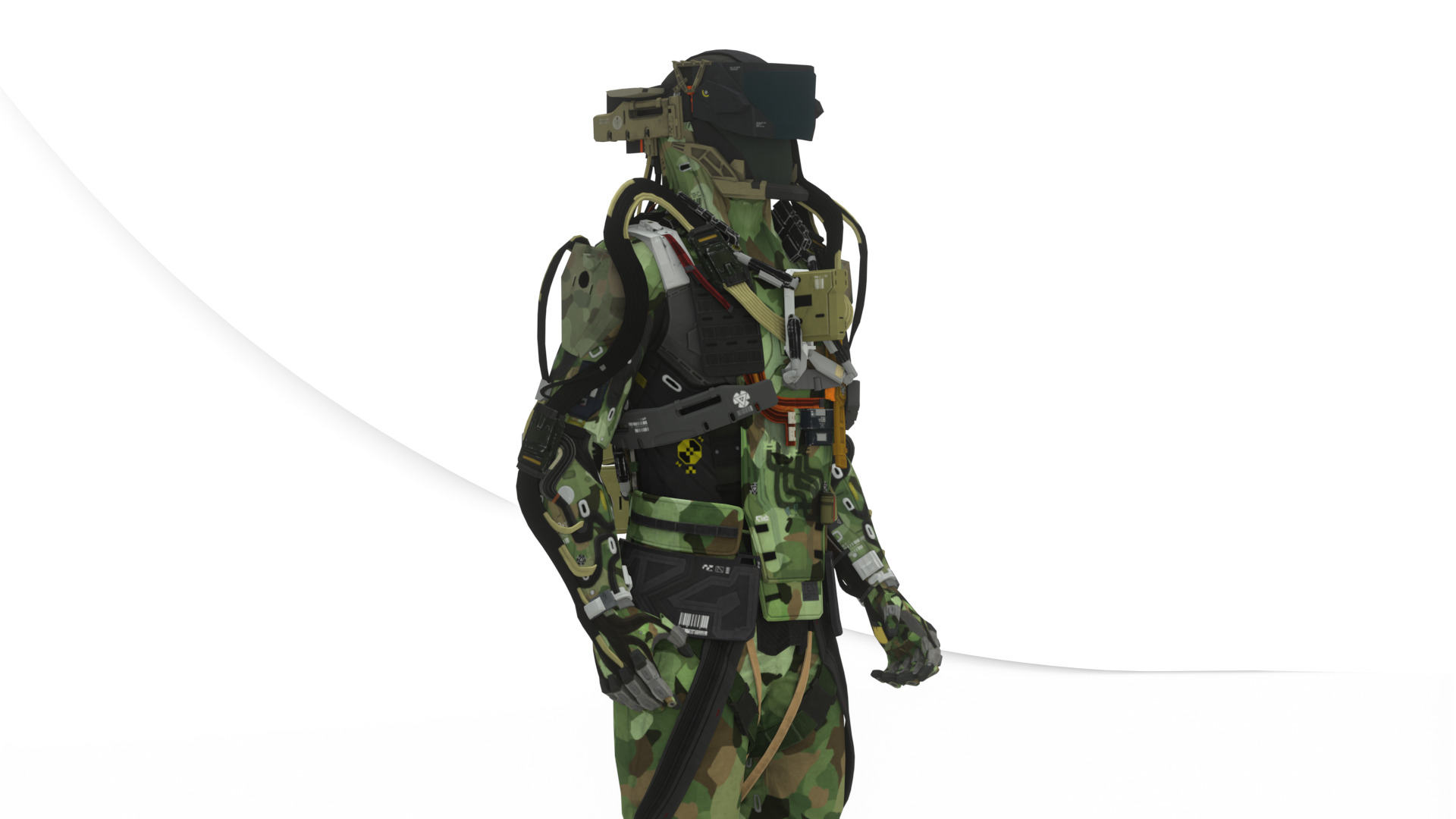 Cyber Assault Robot Soldier 3D Model Low-poly 3D model_11