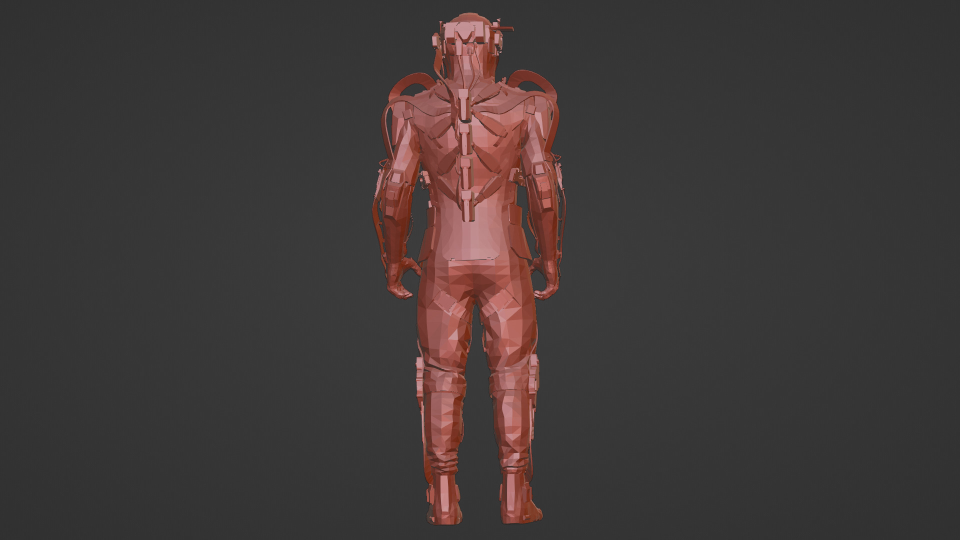 Cyber Assault Robot Soldier 3D Model Low-poly 3D model_17