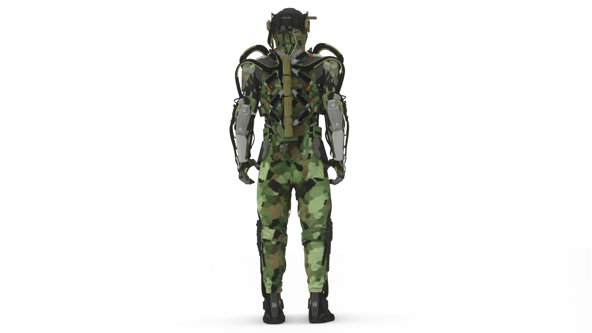 Cyber Assault Robot Soldier 3D Model Low-poly 3D model_4