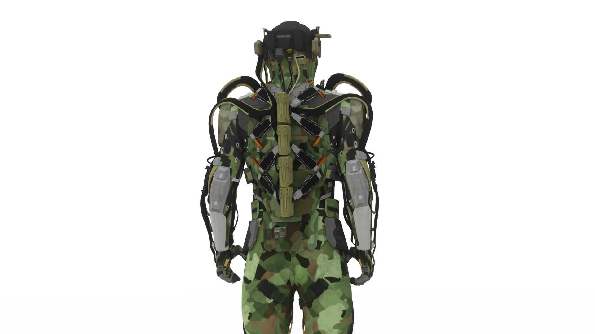 Cyber Assault Robot Soldier 3D Model Low-poly 3D model_9