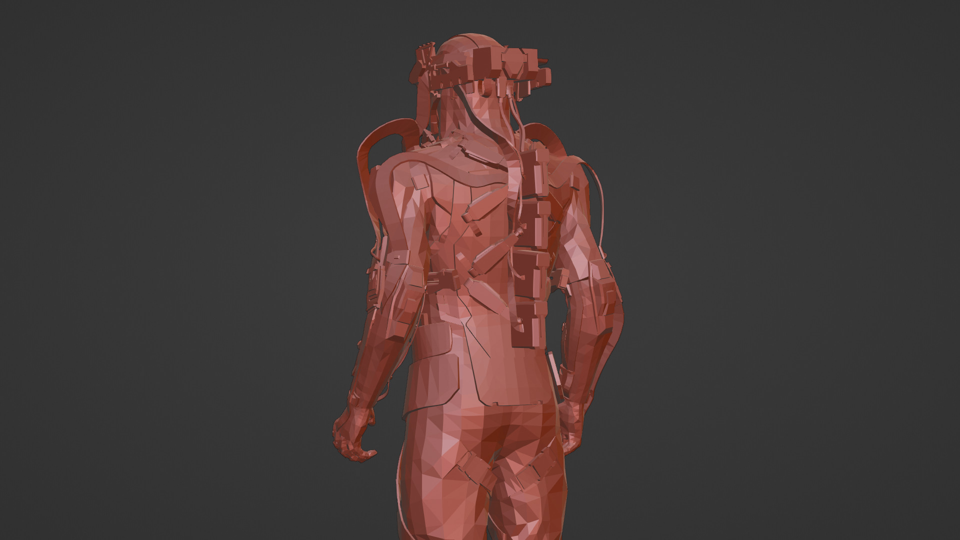 Cyber Assault Robot Soldier 3D Model Low-poly 3D model_22