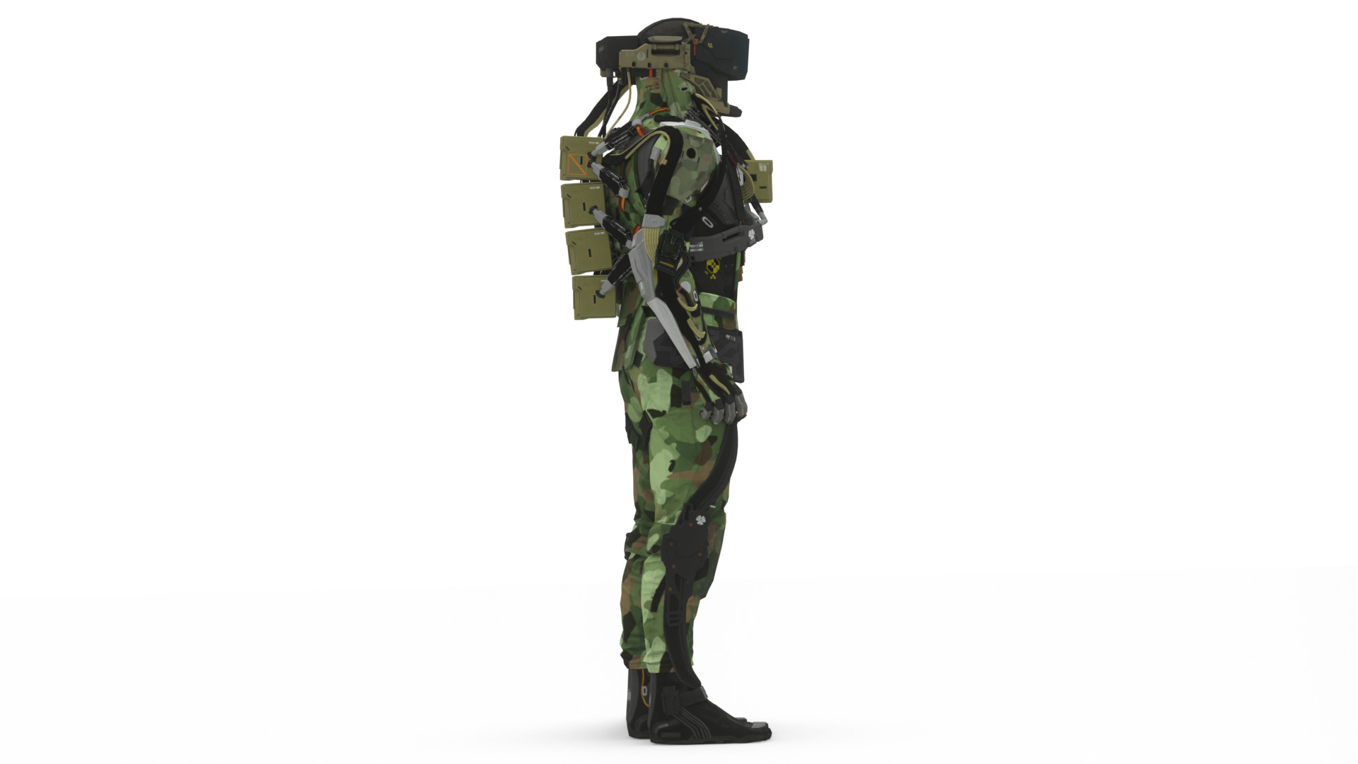 Cyber Assault Robot Soldier 3D Model Low-poly 3D model_5
