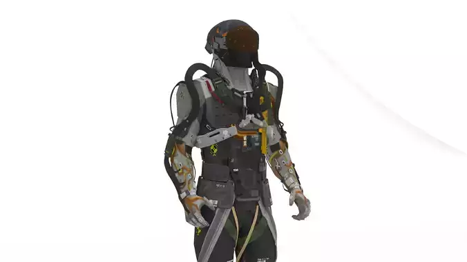 Recon Scout Mech  Agile Tactical Battle Robot 3D Model